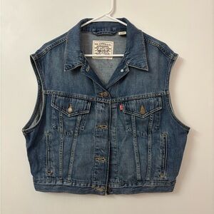 Levi's Classic Blue Denim Vest